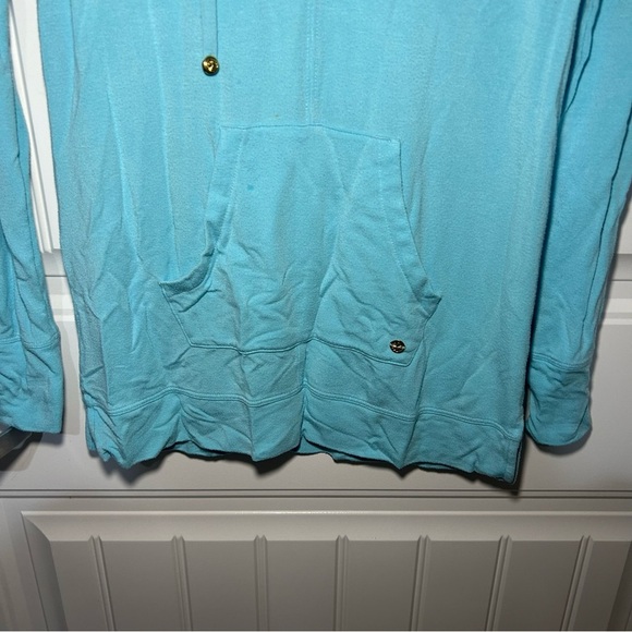 Lilly Pulitzer Luxletic Blue Ibiza Cassi Popover Sweater Size XXS - Picture 4 of 10